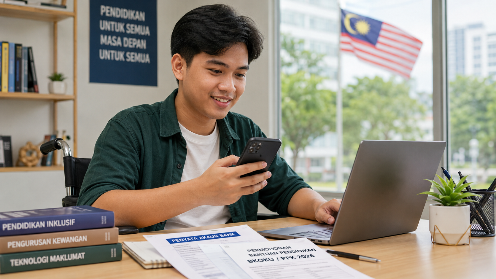 Permohonan Tuntutan BKOKU & PPK 2026 Dibuka: Bantuan Kewangan Pelajar OKU