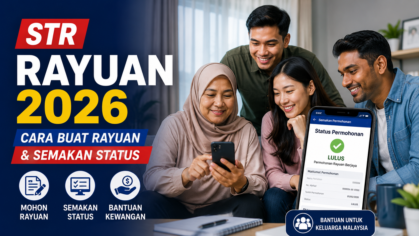 Permohonan Rayuan STR 2026 melalui portal rasmi Sumbangan Tunai Rahmah