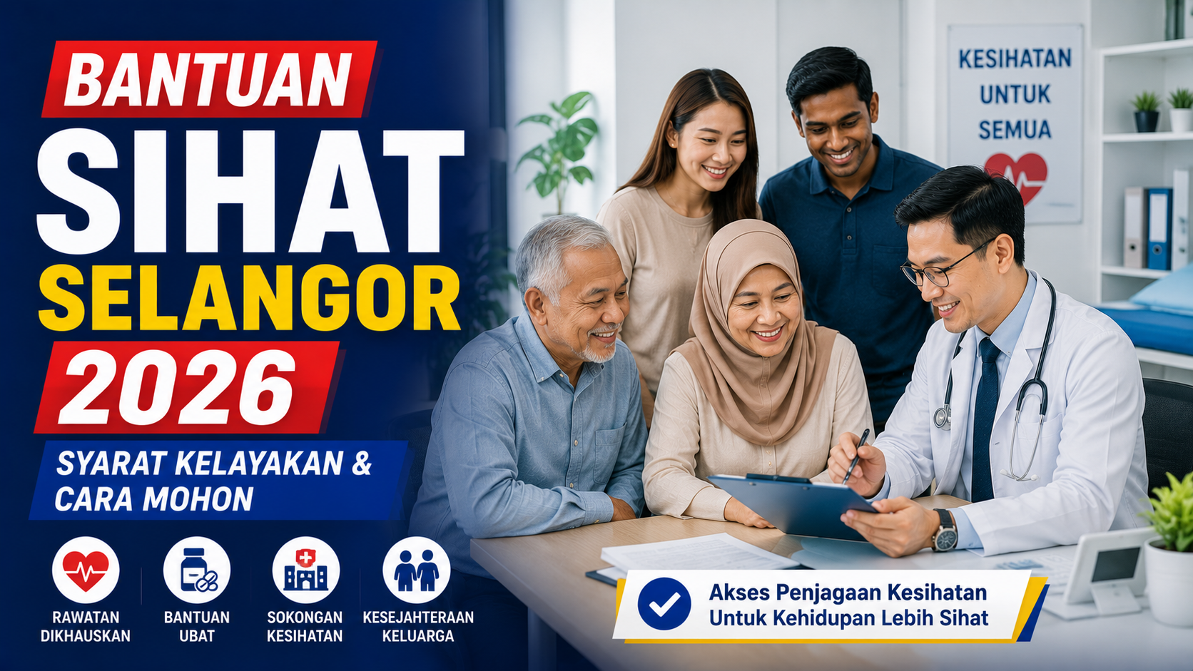 Bantuan Sihat Selangor 2026 untuk rawatan kesihatan rakyat Selangor yang layak