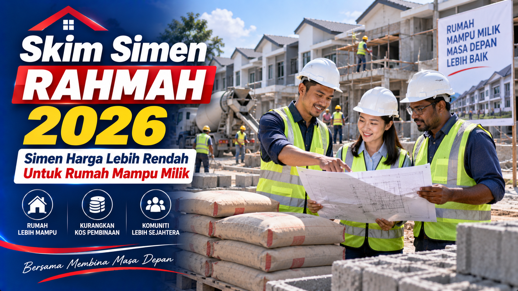Skim Simen RAHMAH 2026 untuk pembinaan rumah mampu milik berharga RM300000 dan ke bawah